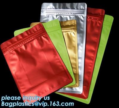 China Laminating Aluminum Foil Food Packaging metallized zipper Standing Up Pouch Bag,foil lined stand up 250 g coffee bag 16* for sale