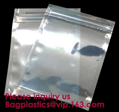 China Anti Static Shielding Bags ESD Anti-Static Pack Bag Zip Zipper Lock Top Waterproof Self Seal Antistatic Bags for sale