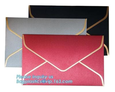 China Custom logo private label brown kraft paper envelope,Custom made own logo design red kraft paper letter envelope bagease for sale