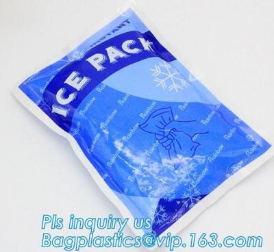 China Fresh Food ice pack water injection Ice Bag, Dry Ice , Food fresh care rectangular shape gel cooling pack, summer coolin for sale