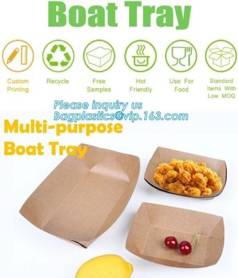 China Take out Food Packing food containers Biodegradable Lunch Box Disposable Kraft Paper Box,brown kraft paper food box / Wh for sale