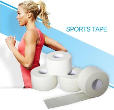 China Zinc Oxide Breathable Cotton Adhesive Sports Tape, High-strength white cotton sport zigzag tape, white cotton sport pre for sale