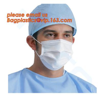 China disposable non woven 3 ply medical face mask,Nonwoven 3Ply Face Mask Medical Disposable Face Mask Tie On bagease package for sale