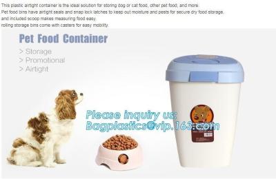 China Pet Food Large Container Dog Cat Animal Storage Bin Dry Feed Seed 30L Containers, 10L Plastic Pet Dog Food Storage Conta for sale