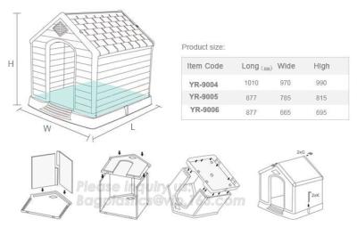 China Outdoor Large Plastic Dog House Cubby House Pet Products, plastic foldable pet dog kennel dog house, bagease, pac, pak for sale