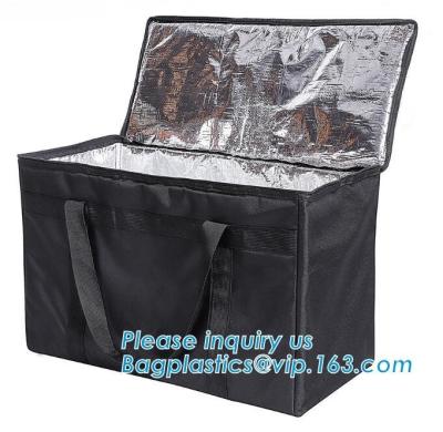 China 4mm Aluminium Foil Insulation PEVA 420D Polyester Cooler Bag,thermal insulation 600D polyester cooler tote bag bagease for sale