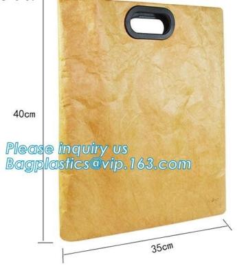 China Waterproof reusable brown paper collapsible shopping bags custom logo printed Tyvek bags,Eco friendly waterproof tyvek p for sale