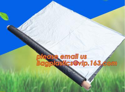 China black/silver/white/blue biodegradable plastic agricultural mulch film price,20 micron white black plastic mulch film UV for sale