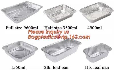 China aluminum foil container / tray / lunch box for food packing,Takeaway oven safe fast food take out disposable aluminum fo for sale