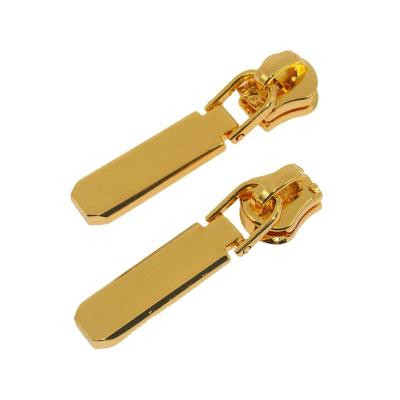 China Clothes Custom Logo Zipper Puller Hardware NO.5# Metal Slider For Bag For Garment for sale