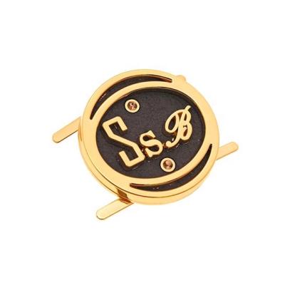 China Eco-friendly Personal High-end Zinc Alloy Engraved Metal Logo Plate Metal Logo Plate Trademark Handbags Tags for sale