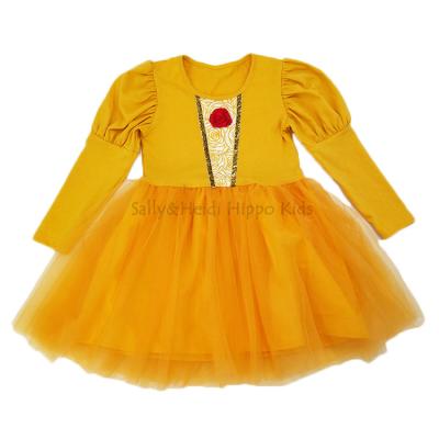 China Newest Washable Kids Anna Princess Formal Dress Babies Bella Tulle Modern Dress for sale