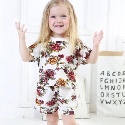 China Wholesale Boutique Toddler Girls Bedroom Leisure Suit Breathable/Washable Summer Baby Outfits For Girl for sale