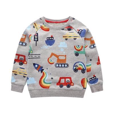 China Fashion Plus Size Boys Cotton Car Print Sweater Children Clothes Designs, Comfortable Thickening Baby Boy Clothing for sale