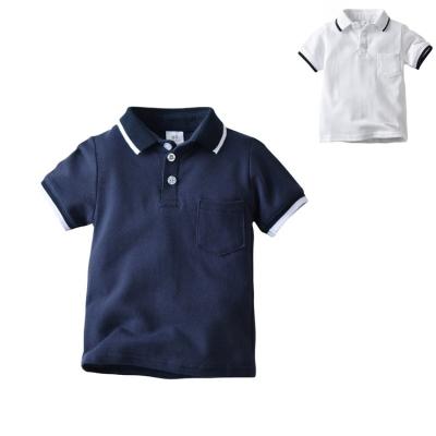 China Kids Cotton Polo Shirt Boys 2 Color Viable T-Shirt, Boy Summer Formal T-shirt, OEM Service Boys T-shirt for sale