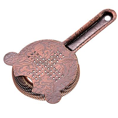 China Cocktail-Strainer Edelstahl Bar Cocktail-Strainer Filterwerkzeug für Bar Restaurant Zuhause zu verkaufen