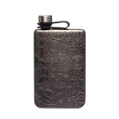 China 7oz Stainless Steel Durable Whiskey Flask for Men & Women for sale