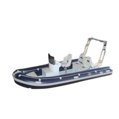 China Large Aluminum Hull 23ft Luxury Aluminum Rigid RIB Boat Yacht with Outboard Motor for sale