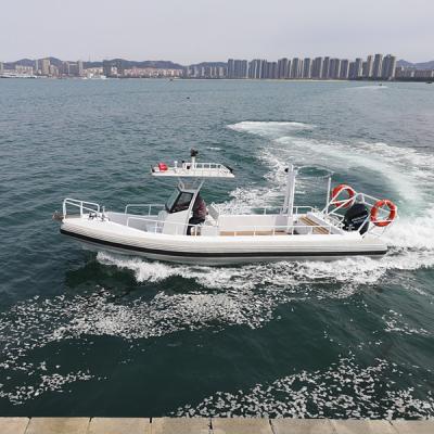 China 12 Years Professional Experience 560cm RIB Hypalon Inflatable Fishing Rowing Luxury Boat for sale