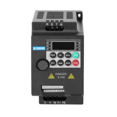 China CE ISO Certificated Variable Frequency Drive Converter 0.75kw 1.5kw 2.2kw 4kw 5.5kw 220v to 380v KD100 for sale