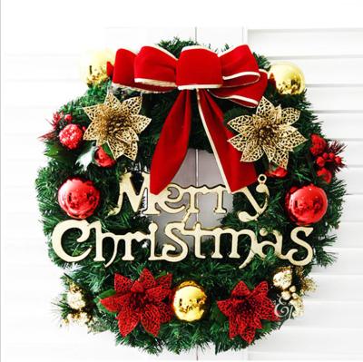 China Popular Christmas Gift Windows Winter Ball Ornaments Hanging Wall Decor Flowers Front Entrance Decorative Christmas Wreaths Indoor Indoor Outdoor for sale