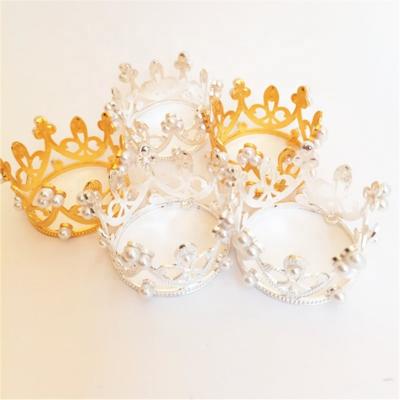 China Fashion Metallic Passion Crystal Tiara Beauty Crown Cake Topper Royal Wedding With Best Price for sale