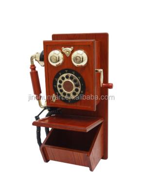 China MDF Attached Wall Mounted Telephone Unique Style for sale