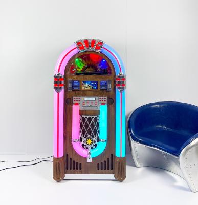 China Full Size Classic CD Player Oak Jukebox With Vinyl Turntable for sale