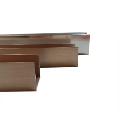 China High Quality Customized Extruding Glass Wall Aluminum Alloy U-Groove Profiles Machine Readable Aluminum Aclidinium for sale