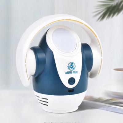 China Car Factory Chinese Cheap Cooler Robot Mini Bladeless Fan Battery Charged Fan USB Fan for sale