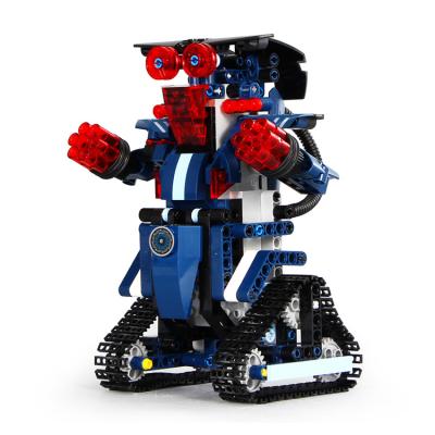 China Toy China Supplier Children RC Building Block Battery Operated Robot for sale