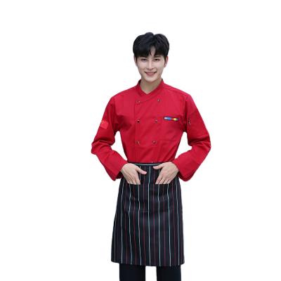 China Men's Chef's Clothes Breathable Long Sleeve Shirt Customized Round Neck Workwear Made in China for sale