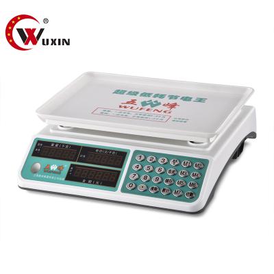 China 30kg acs electronic digital price calculation scale 33.5*23 cm for sale