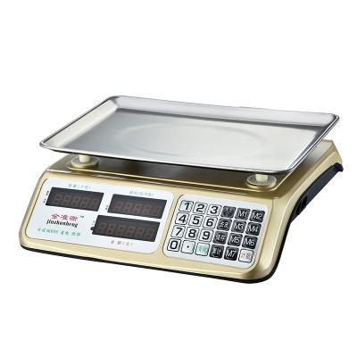 China 3kg 6kg 15kg 30kg 40kg acs electronic digital price calculation scale 33.5*23 cm for sale