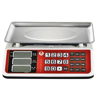 China 6kg 15kg 30kg price calculation scale for store and market 33.5*23cm for sale