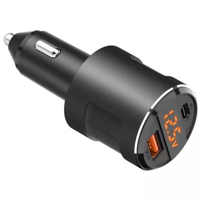 China Fast Type C USB Phone Car Charger 65W Car Charger Palladium USB Dual Port Charger Fast Charging iPhone 13 For Xiaomi For Samsung For iPad Laptops for sale