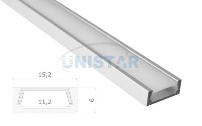 China MICRO-ALU Series Surface Mount Aluminum Flexible / Hard LED Strip Light Profile for sale