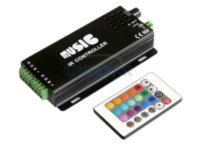 China 120W 12V LED Tape Light Music Sound IR Controller With 24 Key Remote 3 Years Warranty for sale