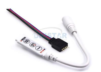 China LED Controller Dimmer, 12V In-line Mini Controller RGB Color Dimmer 12VDC 144W for sale