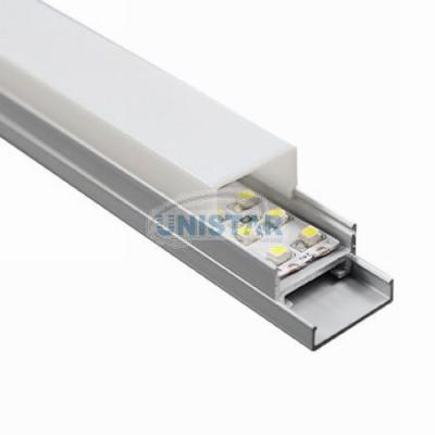 China Anodized Aluminum Flexible Led Strip Profile Housing With Transparent Cover , 20 x 19.7 x 1000mm for sale