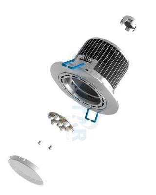 China Lúmen alto diodo emissor de luz Recessed 7 watts Downlight, teto Downlights com luzes brancas frescas à venda