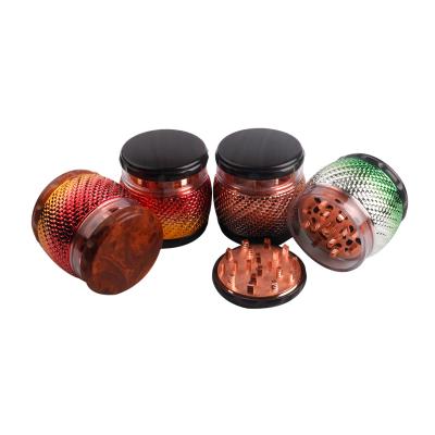 China Wholesale New Aluminum Alloy GT Design Smoking Accessory 65mm Herb Grinder Custom Logo Herb Grinder for sale