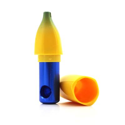 China Gunter Smoking Accessories Smoking Yellow Banana Shape Portable Plastic Smoking Pipe for sale