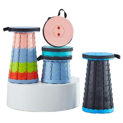 China (Height) Hot Selling Adjustable Easy Carry Plastic Colorful Folding Portable Telescopic Stool Stool for sale