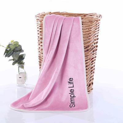 China OEM 360g Small Plush Initial Logo Towel Sports Premium Microfiber Bath Towel Wholesale QUICK DRY Soft Luxury Fancy Towels Wholesale Gym Towels for sale