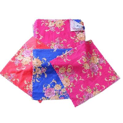 China Hot Selling Jacquard Handkerchief Flower Embroidered Fabric Classic Pocket Square Wedding Handkerchief for sale