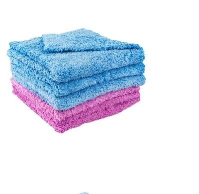 China Professional 300gsm QUICK DRY 380gsm 450gsm kit Deep Detailing 40*40cm Cloth Coral Fleece Microfiber Wash Car Towel Edgless Cleaning for sale