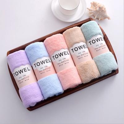 China Sustainable Auto Detailing Custom Hand Drying Microfiber Cleaning Cloth 400GSM 500GSM Edgeless Coral Fleece Micro Fiber Towel For Car for sale