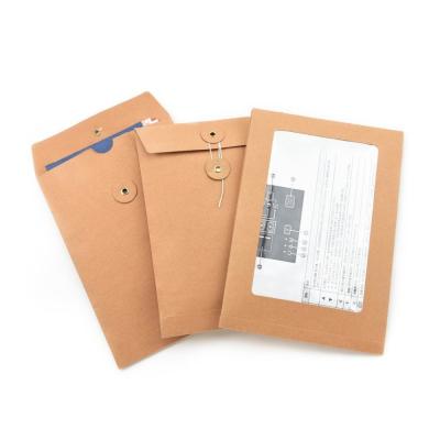 Chine Enveloppe en forme de poche Kraft brune, taille personnalisée, sans coussin pour documents importants à vendre