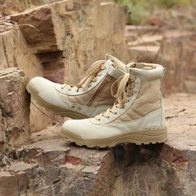 China Anti-slippery military boot and black split waterproof classic boot of leather boot for sale